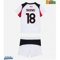 AC Milan Christopher Nkunku #18 Bortedraktsett Barn 2025-26 Kortermet (+ Korte bukser)